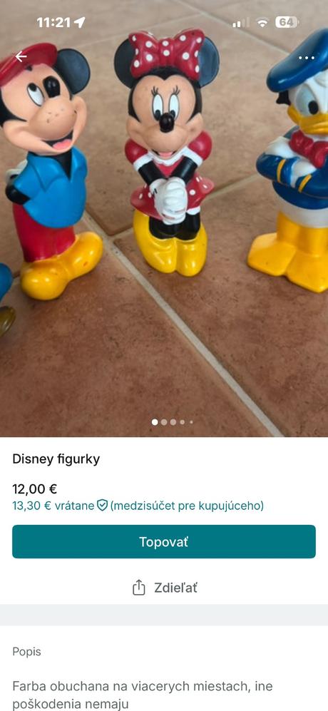 Disney figurky 5 ks spolu,