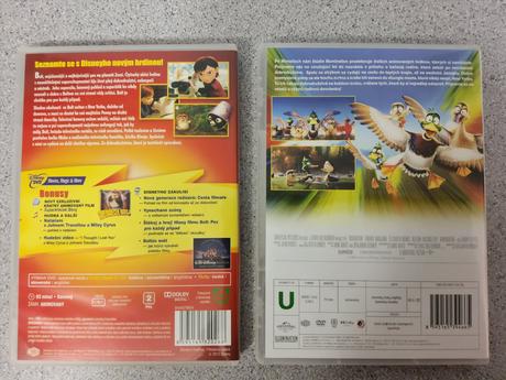 Dvd vtáci sťahováci a dvd bolt slovenský dabing, 