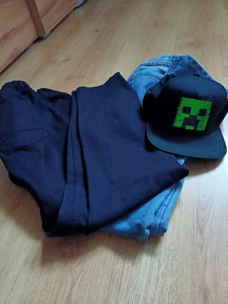 Čierne a modré rifle + šiltovka, 158–170