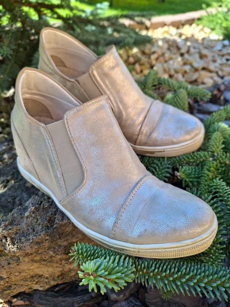 Pohodlné kožené topanky, 37