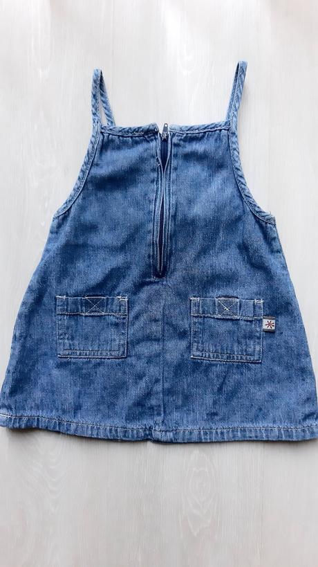 Riflová šatová suknička, 74