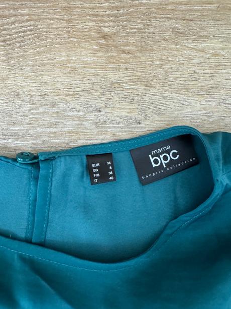 Smaragdové tehotenské šaty, bonprix,xs