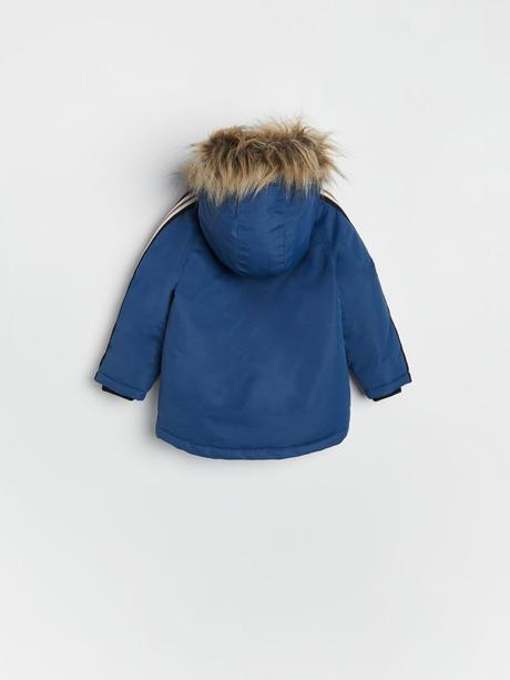 Zateplená parka s kapucňou a kožušinkou, reserved,86 / 92