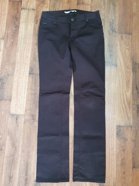 Rovne cokoladove jeansy zara, zara,38