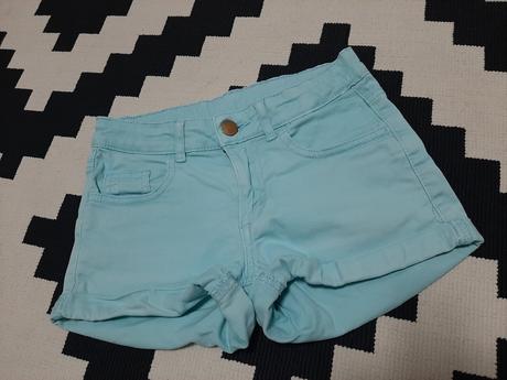 Letné kraťasky rifľového vzhľadu na 6-9r., h&m,134