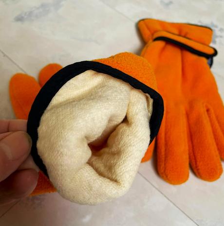 Lyžiarske flisové rukavice thinsulate, 