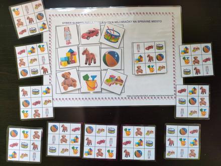 Priraďovačka s hračkami, 