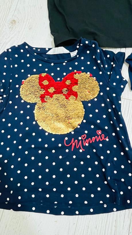 Tričko s krátkym rukavom 110/116 4ks, h&m,110