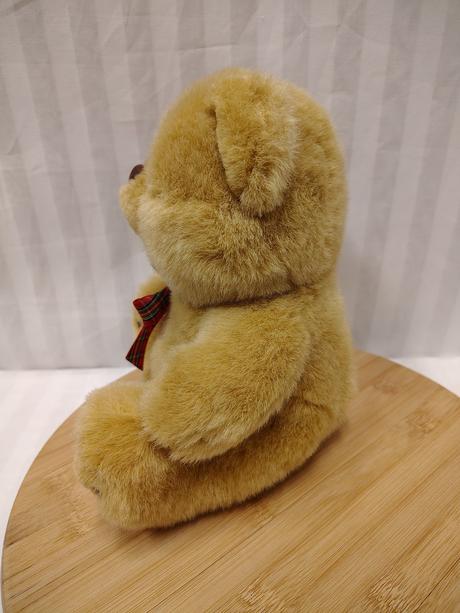 Plyšový hnedý medveď s mašlou, metro, 24 cm, 