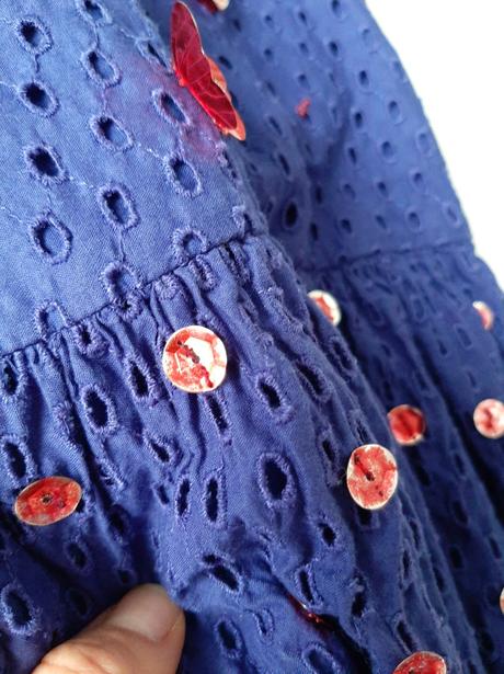 Dierkovane saty s podsivkou, gap,122