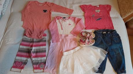 Balík oblečenia dievča 74-80, 68–80