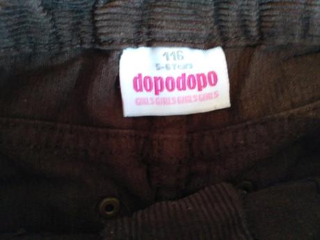 Nohavice (menčester) zn. dopodopo 116, dopodopo,116