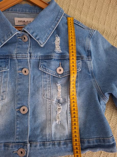 Dzinsova kratsia bunda, denim,xl