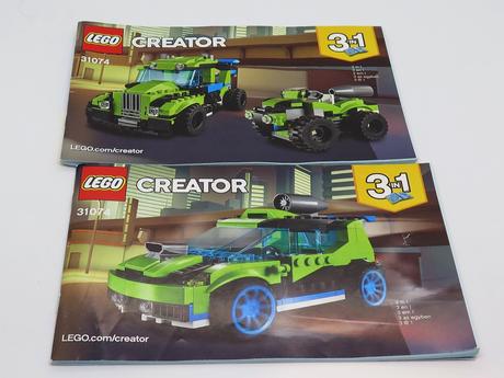 Lego creator 31074 rocket rally car,