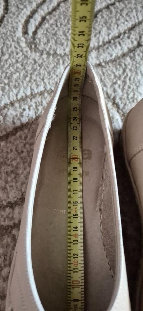 Kožené topánky/balerínky, ara,40