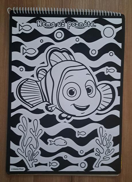 Omaľovánka disney "hľadá sa dory", 