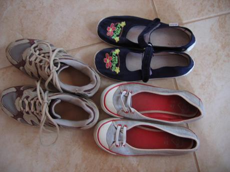 Športová obuv-dievča 3 páre, 33