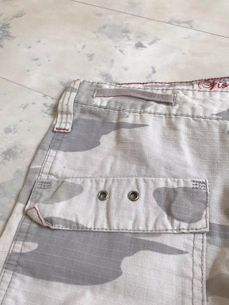 3/4 maskáčové nohavice, fishbone,xs