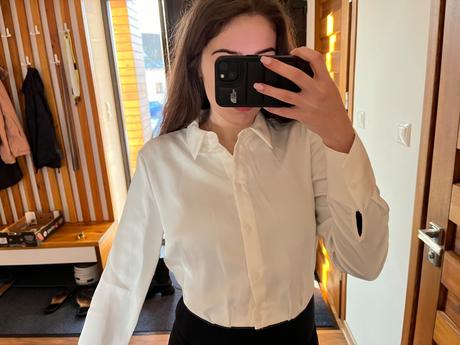 Biela blúzka, stradivarius,s