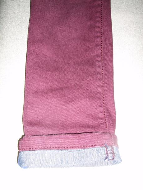 Džínsy slivkovej farby m&s , marks & spencer,116