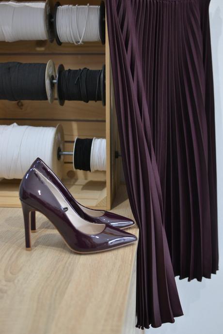 Lesklé fialové lodičky 36, h&m,36