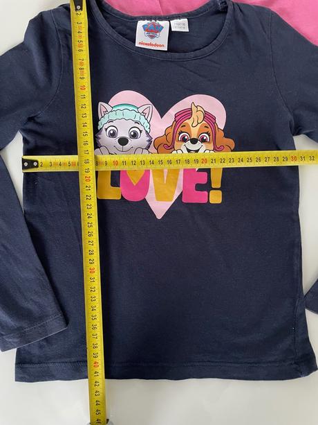 2x tričko paw patrol, v. 110/116, nickelodeon,110