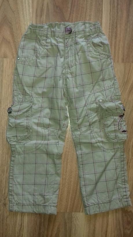 Kárované nohavice - podšité, dopodopo,98