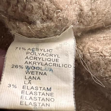 Vlnený pletený zimný rolak vel.s, s