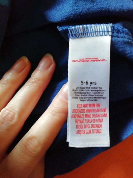 Tričko spiderman, 122