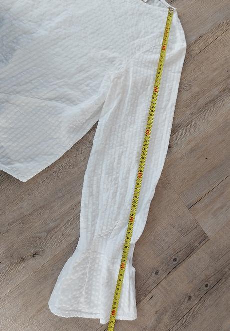Biela blúzka s uzlíkom, h&m,34