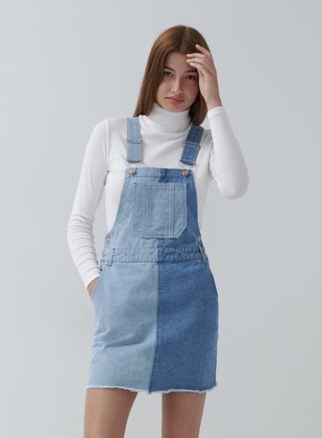 Riflové šaty / sukňa na traky, house,34