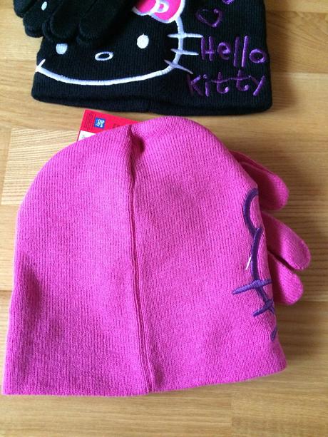 Dievčenský zimný set hello kitty (čiapka + ruk.), 50