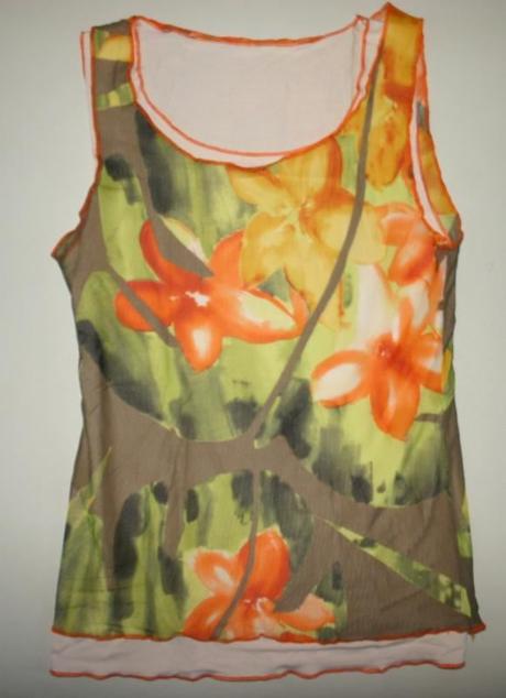 S kvietkovane tricko 2 in 1, s