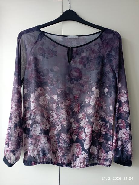 Priehľadná kvetinová tunika (už s poštovným), orsay,m