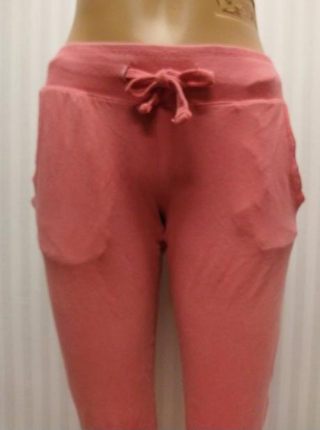 Dámske elastické ružové tepláky, blue motion, xs