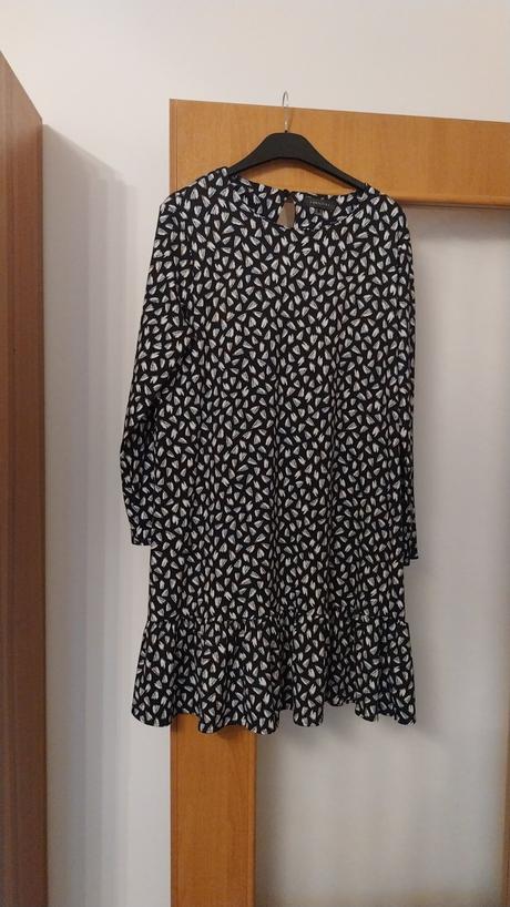 Cierne vzorovane saty cortefiel xl, xl