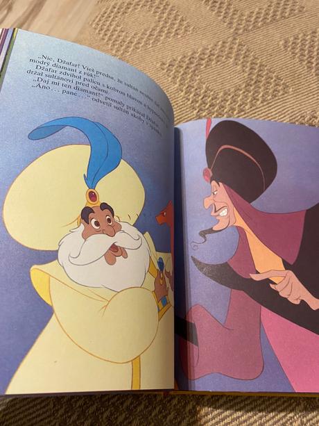 Krásna zberateľská kniha walt disney aladin, 