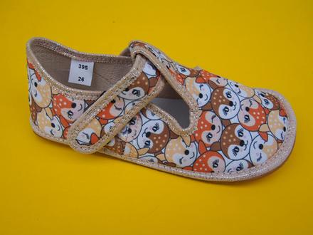 Detské barefoot papučky ef srnky, 24 - 33
