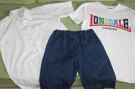 Kraťasy aj ku košeliam, h&m,128