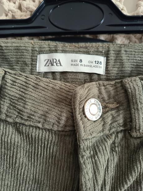 Menčestrové khaki nohavice zara, zara,128