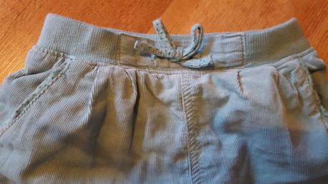 Kordove zateplene nohavice, h&m,92