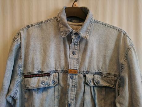 Pánska riflová modrá košeľa, chica style, xl, xl