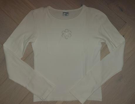 Rebrované tričko s kamienkami, takko,164