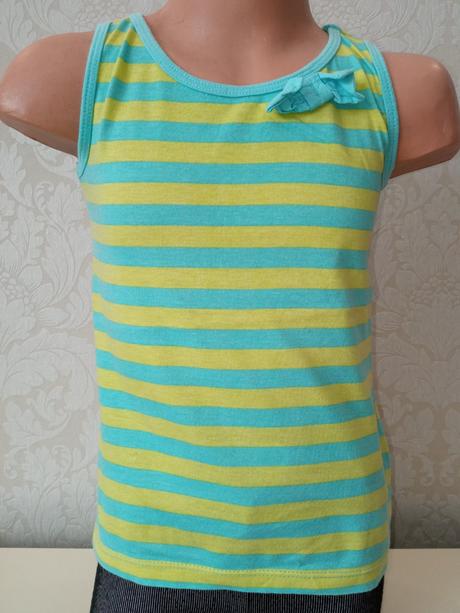 Pruhované tričko s mašličkou (3-4 r.), dopodopo,104