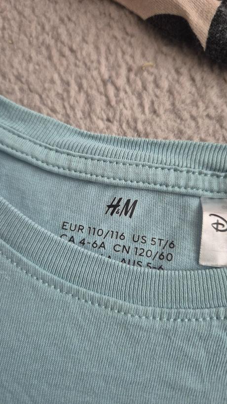 3 ks disney h&m tričká, h&m,110