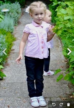 Nádherná pásiková bluzička s límčekom h&m 4-8r, h&m,128