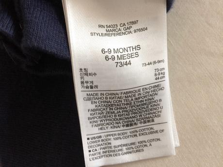 Gap baby overal-opaľovačky vel.74, gap,74