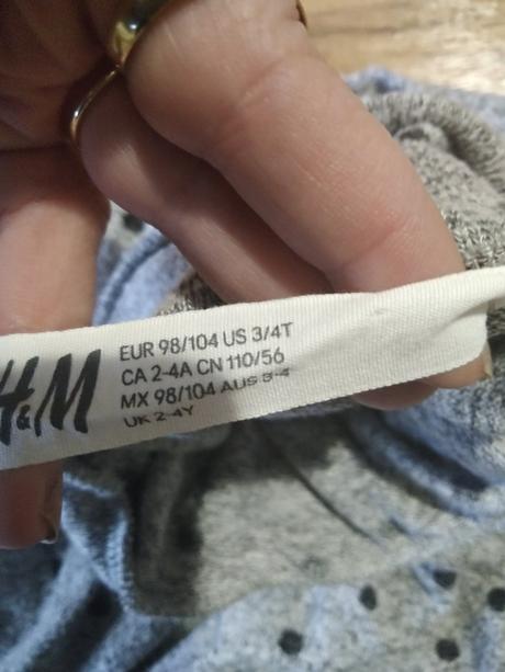 Šaty/tunika 98/104, h&m,98