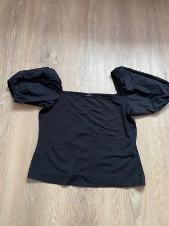 Dámske tričko s puf rukávmi, h&m,xl