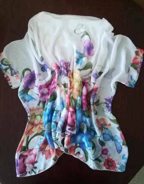 Talianska hodvábna blúzka, l